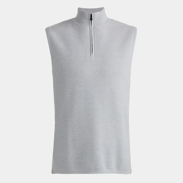 Merino Wool Tech Lined Dunes Vest Nimbus Heather Men GFORE Tops