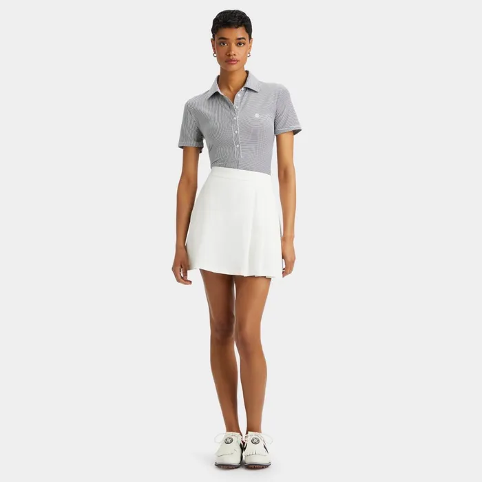 Mixed Feeder Stripe Tech Jersey Polo Twilight Women GFORE Tops