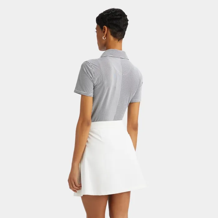Mixed Feeder Stripe Tech Jersey Polo Twilight Women GFORE Tops