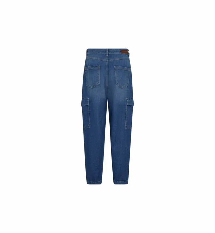 MOS MOSH MMAdeline Stina Cargo Jeans Blue Women Jeans MOS MOSH MMAdeline Stina Cargo Jeans Blue Women Jeans
