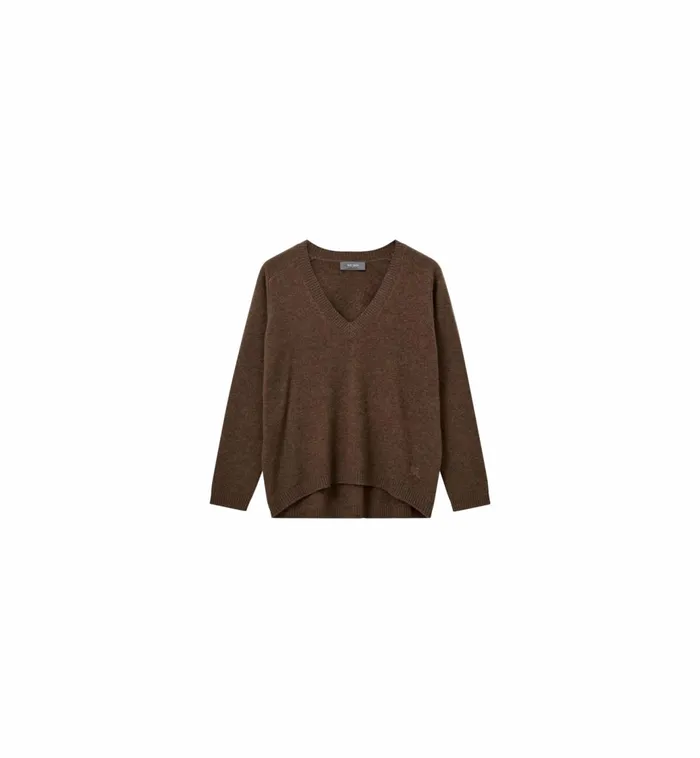 MOS MOSH MMArlie Cashmere VNeck Knit Rain Drum Women Knits MOS MOSH MMArlie Cashmere VNeck Knit Rain Drum Women Knits