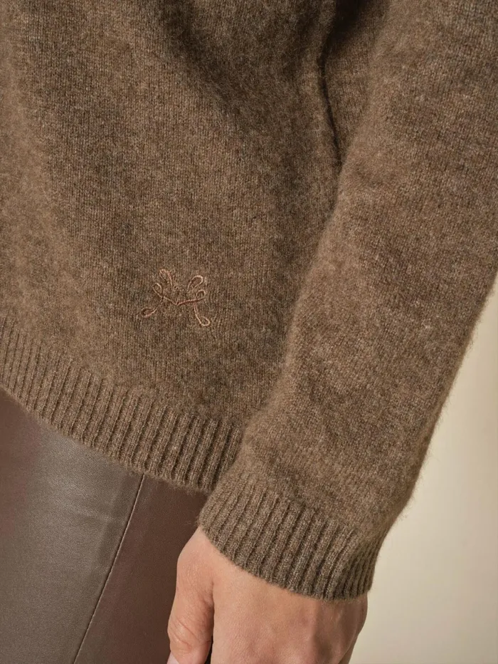 MOS MOSH MMArlie Cashmere VNeck Knit Rain Drum Women Knits MOS MOSH MMArlie Cashmere VNeck Knit Rain Drum Women Knits