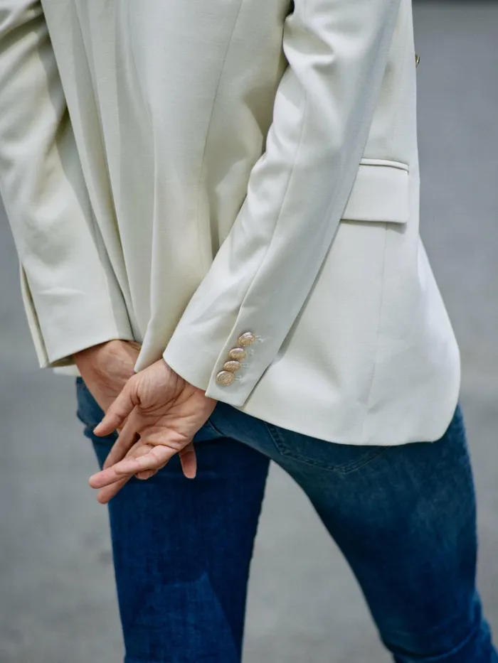 MOS MOSH MMBabeth Lunie Blazer Ecru Women Blazers MOS MOSH MMBabeth Lunie Blazer Ecru Women Blazers