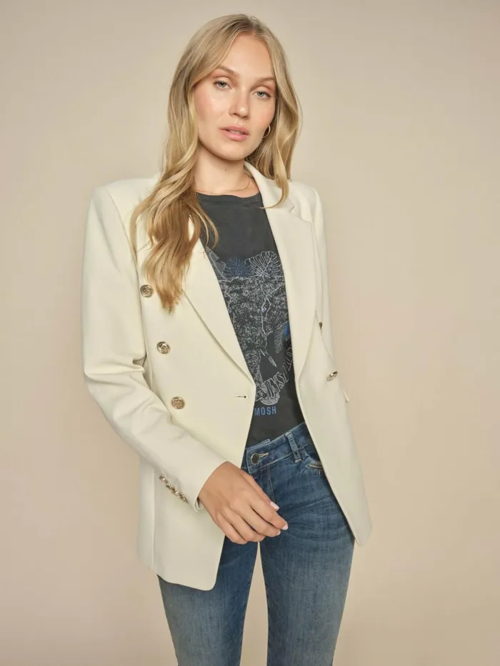 MOS MOSH MMBabeth Lunie Blazer Ecru Women Blazers MOS MOSH MMBabeth Lunie Blazer Ecru Women Blazers