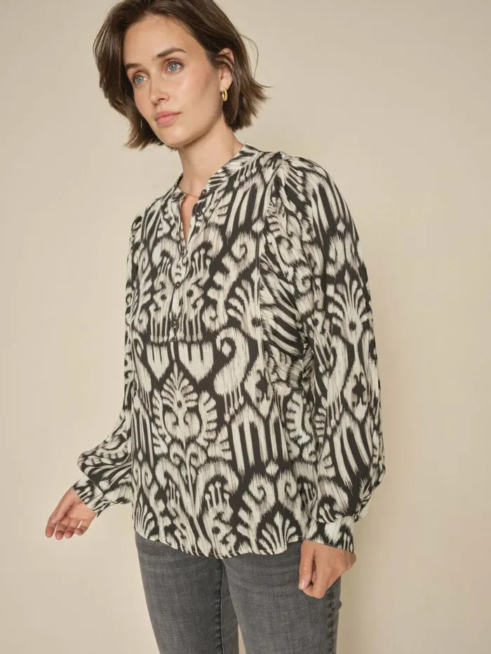 MOS MOSH MMBirna Noelli Blouse Black Women Blouses and Tops