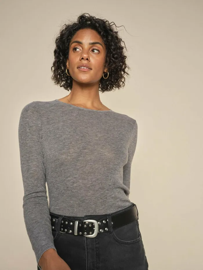 MOS MOSH MMBouch Oneck Knit Sharkskin Women Knits
