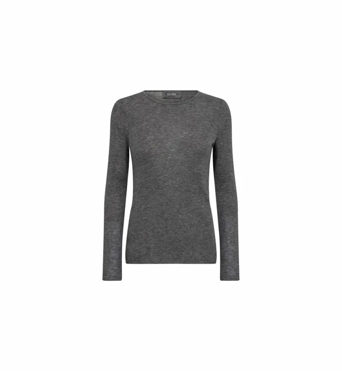 MOS MOSH MMBouch Oneck Knit Sharkskin Women Knits MOS MOSH MMBouch Oneck Knit Sharkskin Women Knits