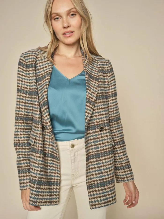 MOS MOSH MMCelby Louie Blazer Storm Blue Women Blazers MOS MOSH MMCelby Louie Blazer Storm Blue Women Blazers