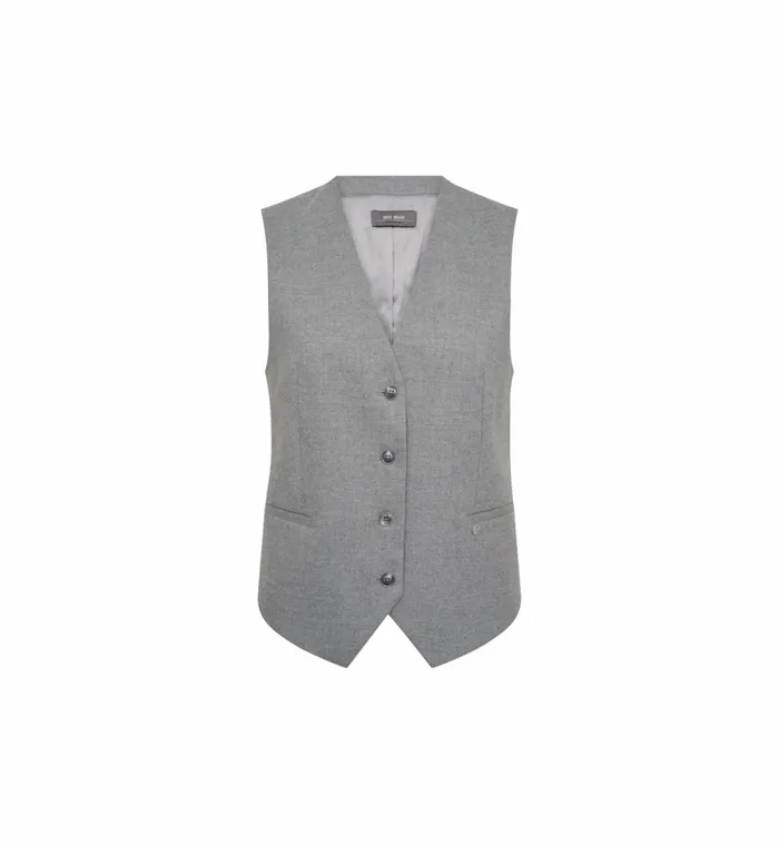 MOS MOSH MMElene Caia Vest Sharkskin Women Waistcoats MOS MOSH MMElene Caia Vest Sharkskin Women Waistcoats