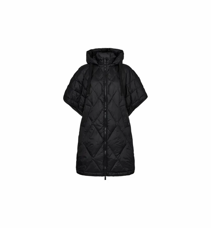 MOS MOSH MMFaisa Down Poncho Black Women Jackets and Coats MOS MOSH MMFaisa Down Poncho Black Women Jackets and Coats