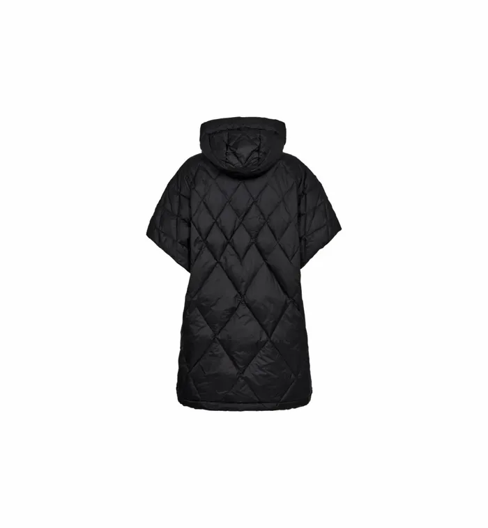 MOS MOSH MMFaisa Down Poncho Black Women Jackets and Coats MOS MOSH MMFaisa Down Poncho Black Women Jackets and Coats
