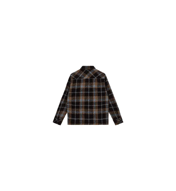 MOS MOSH MMGBlake Alfa Overshirt Brown Latte Check Men Overshirts MOS MOSH MMGBlake Alfa Overshirt Brown Latte Check Men Overshirts