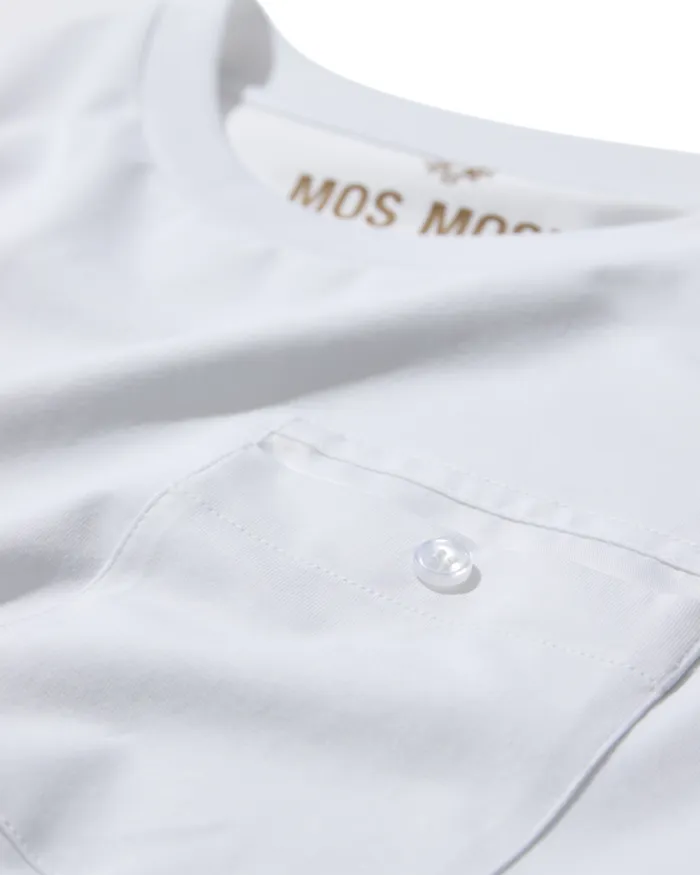 MOS MOSH MMGBlom SS Tee White Men Tees MOS MOSH MMGBlom SS Tee White Men Tees