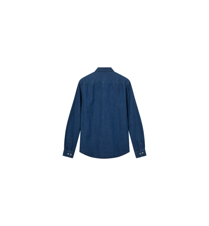 MOS MOSH MMGGibson Spring Denim Shirt Blue Denim Men Shirts MOS MOSH MMGGibson Spring Denim Shirt Blue Denim Men Shirts