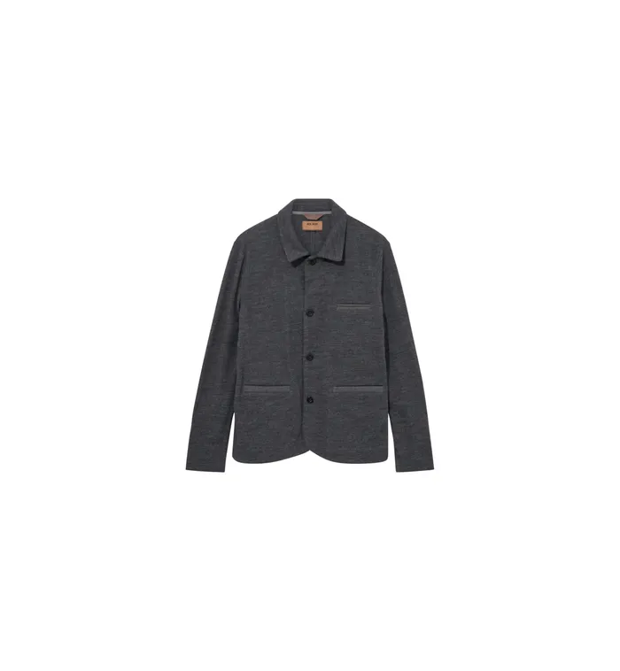 MOS MOSH MMGJenson Knit Jacket Charcoal Melange Men Jackets MOS MOSH MMGJenson Knit Jacket Charcoal Melange Men Jackets