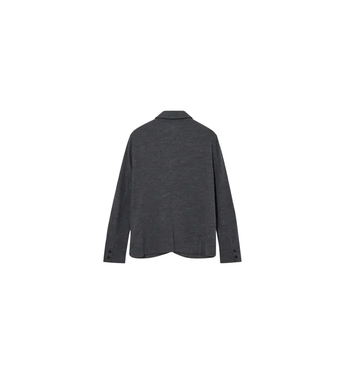 MOS MOSH MMGJenson Knit Jacket Charcoal Melange Men Jackets MOS MOSH MMGJenson Knit Jacket Charcoal Melange Men Jackets