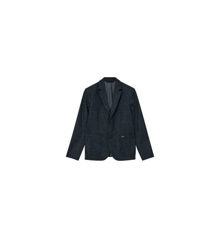 MOS MOSH MMGMason Herringbone Blazer Indigo Blue Men Blazers MOS MOSH MMGMason Herringbone Blazer Indigo Blue Men Blazers
