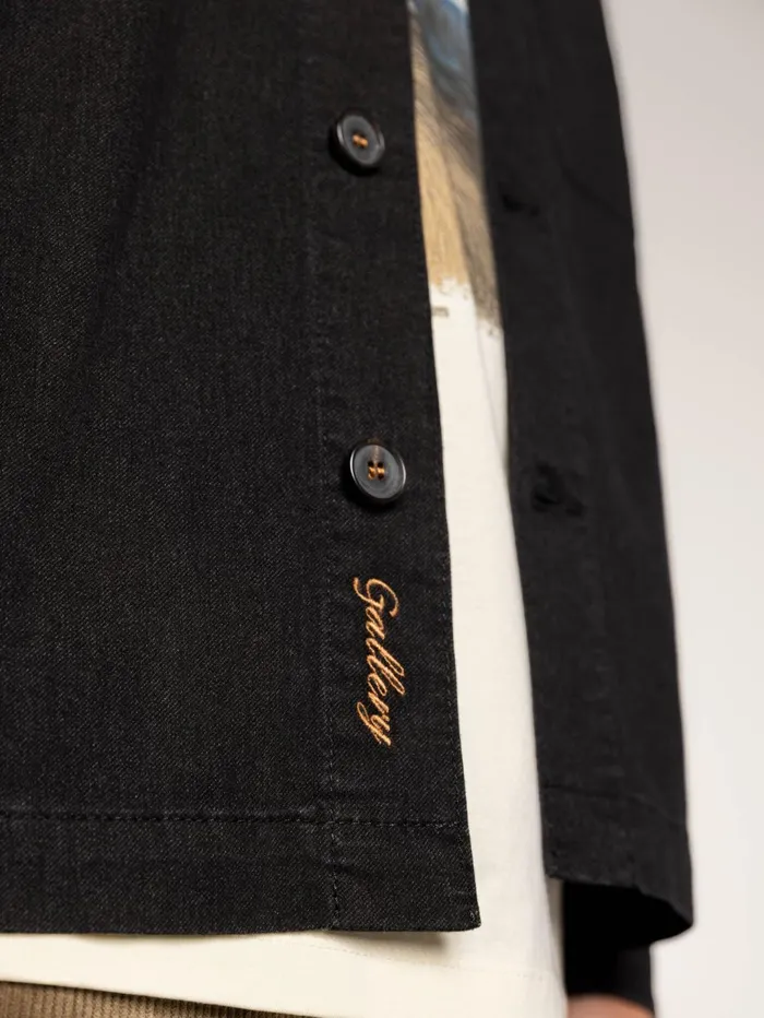 MOS MOSH MMGMatteo Brush Overshirt Black Men Overshirts MOS MOSH MMGMatteo Brush Overshirt Black Men Overshirts