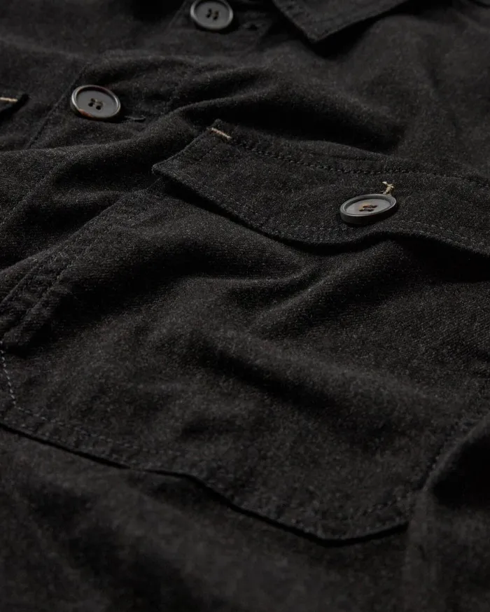 MOS MOSH MMGMatteo Brush Overshirt Black Men Overshirts MOS MOSH MMGMatteo Brush Overshirt Black Men Overshirts