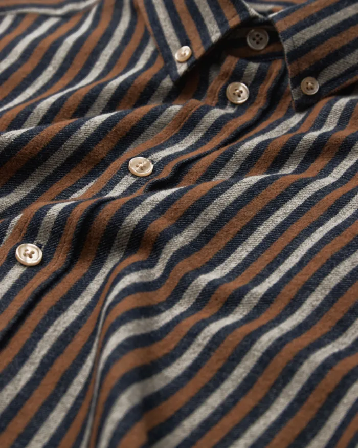 MOS MOSH MMGTheo Stripe Shirt Navy Stripe Men Shirts MOS MOSH MMGTheo Stripe Shirt Navy Stripe Men Shirts