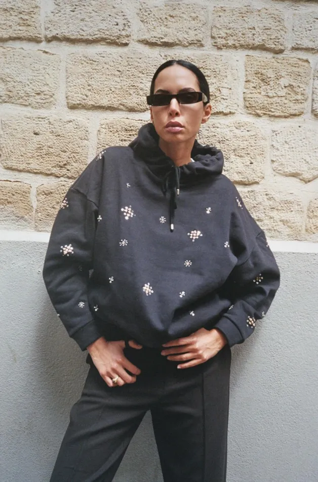 MOS MOSH MMHBliss Burnt Sweatshirt 8211 HEYANNO Black Women Sweats