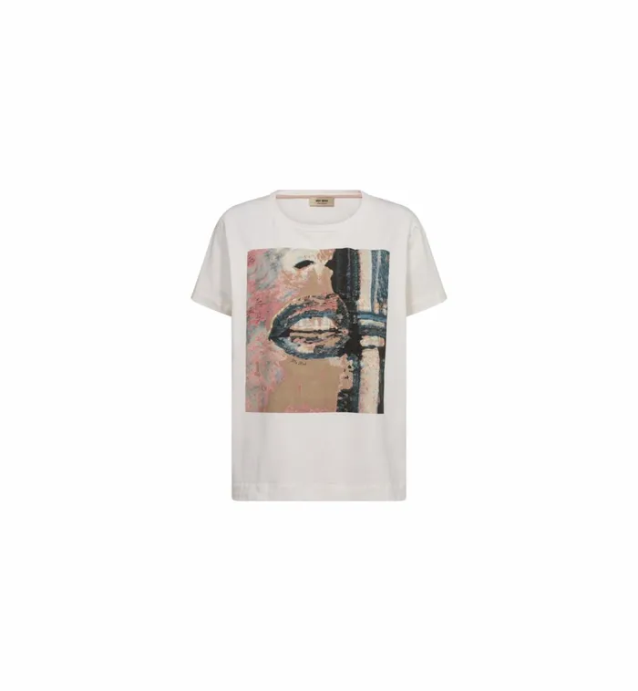 MOS MOSH MMKarna OSS Tee Ecru Women Tees MOS MOSH MMKarna OSS Tee Ecru Women Tees
