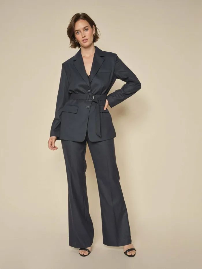 MOS MOSH MMRhys Cais Pant Salute Navy Women Pants MOS MOSH MMRhys Cais Pant Salute Navy Women Pants