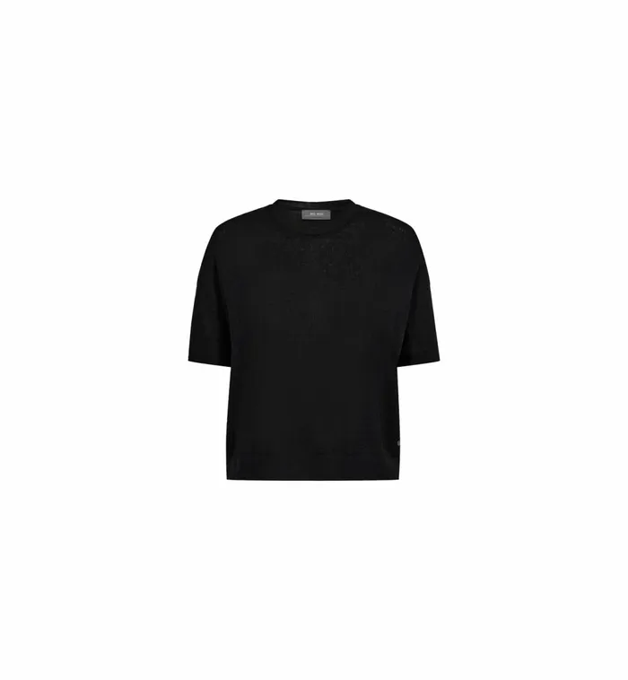MOS MOSH MMSwann OSS Flora Tee Black Women Tees MOS MOSH MMSwann OSS Flora Tee Black Women Tees
