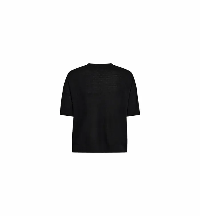 MOS MOSH MMSwann OSS Flora Tee Black Women Tees MOS MOSH MMSwann OSS Flora Tee Black Women Tees