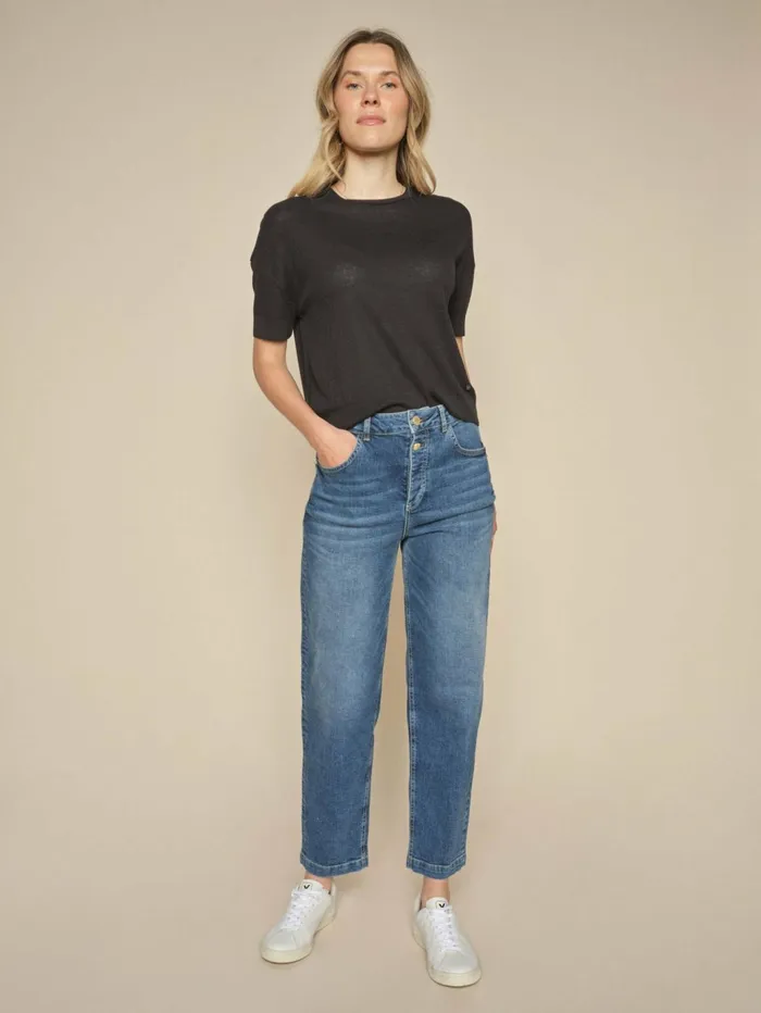 MOS MOSH MMSwann OSS Flora Tee Black Women Tees MOS MOSH MMSwann OSS Flora Tee Black Women Tees