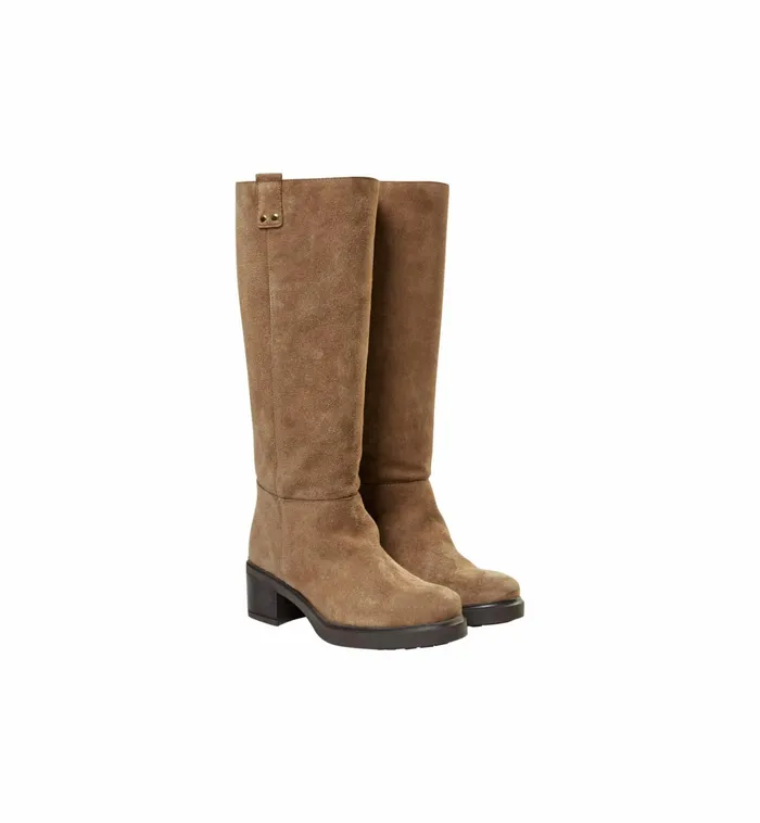MOS MOSH MMWales Suede Hi Boot Dark Beige Women Shoes MOS MOSH MMWales Suede Hi Boot Dark Beige Women Shoes