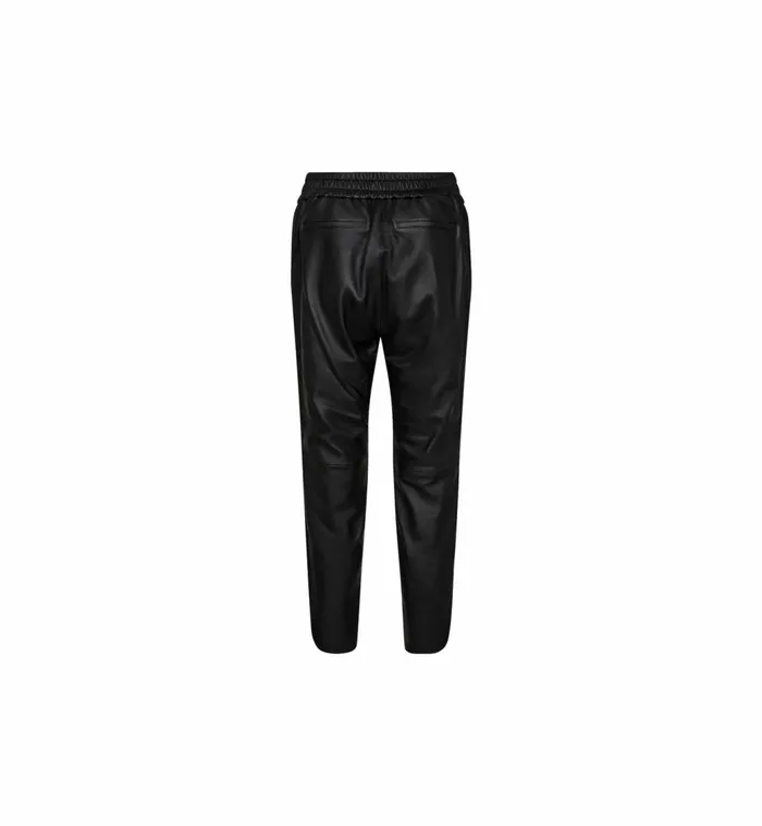 MOS MOSH MMZabel Leather Sweatpant Black Women Leather MOS MOSH MMZabel Leather Sweatpant Black Women Leather