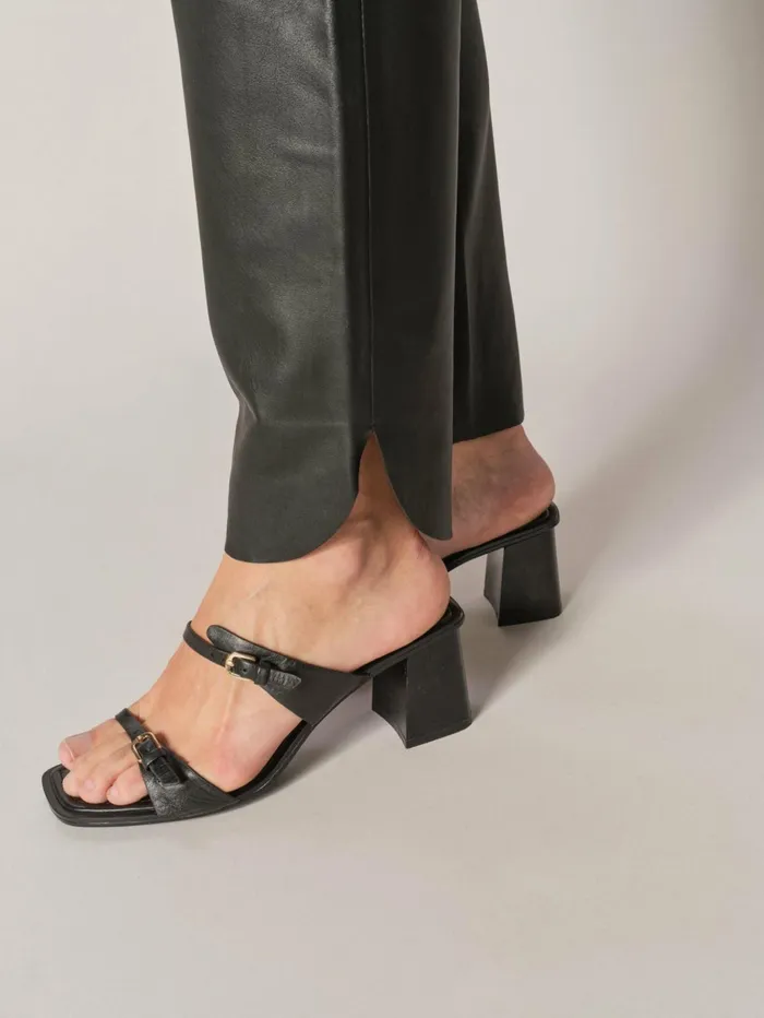 MOS MOSH MMZabel Leather Sweatpant Black Women Leather MOS MOSH MMZabel Leather Sweatpant Black Women Leather