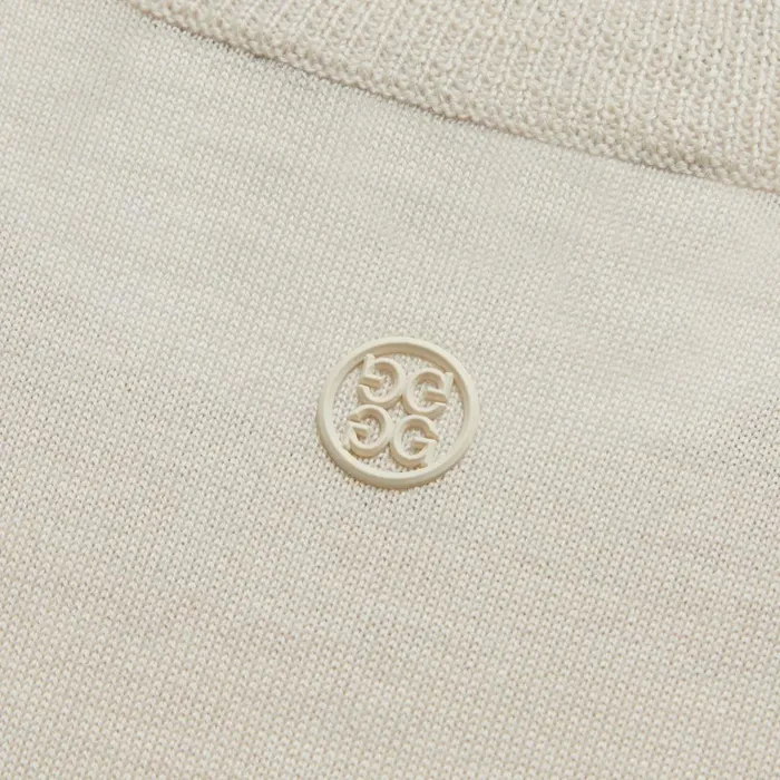 Mother Golfer Merino Wool Crewneck Sweater Stone Heather Women GFORE Tops