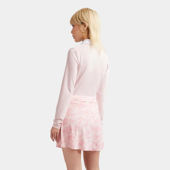 Multi V Tech Jersey Long Sleeve Polo Cameo Women GFORE Tops