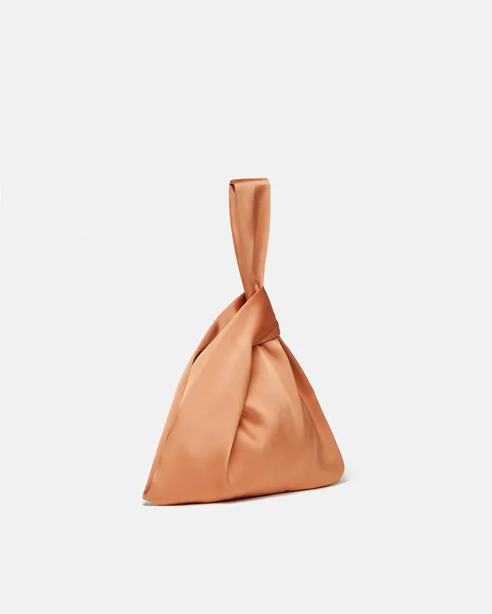 Nanushka Bags Women Jen Slip Satin Clutch Apricot