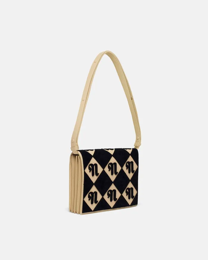 Nanushka Bags WomenMen The Concertina Large Tufted AltNappa Shoulder Bag Diamond Check