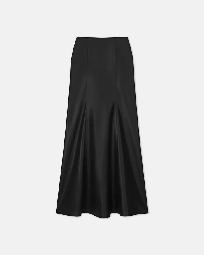 Nanushka Bottoms Women Carlotta Okobor AltLeather Maxi Skirt Black