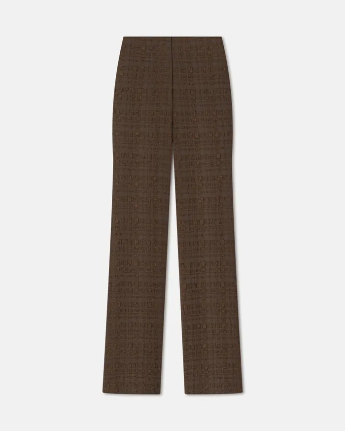 Nanushka Bottoms Women Juna Seersucker Pants Dark Brown