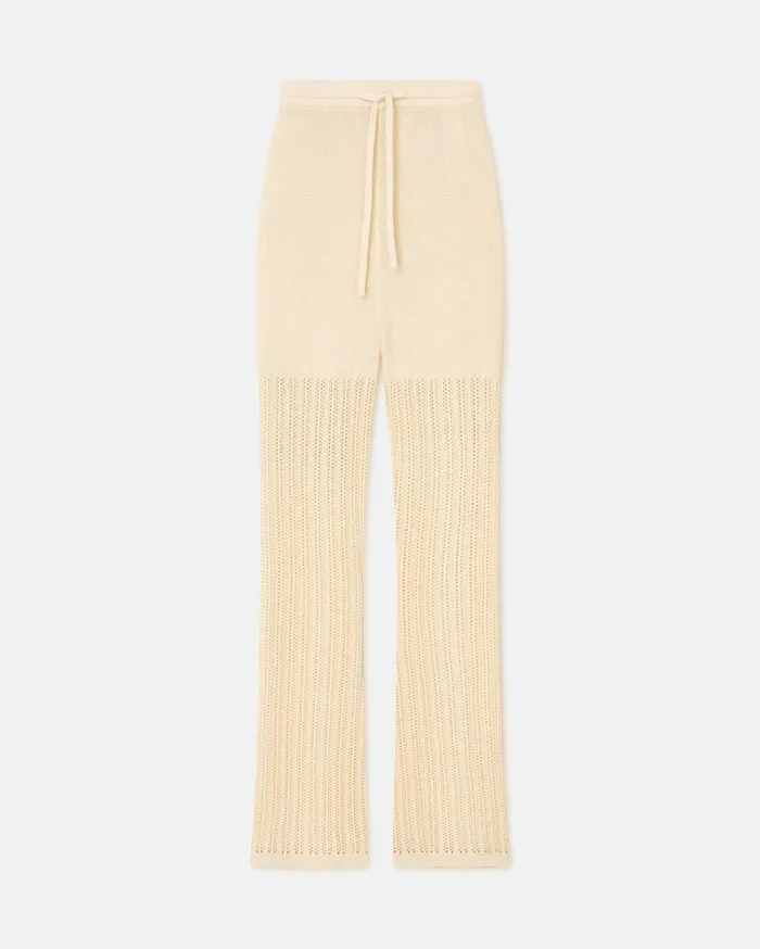 Nanushka Bottoms Women Kaela Crochet Pants Creme