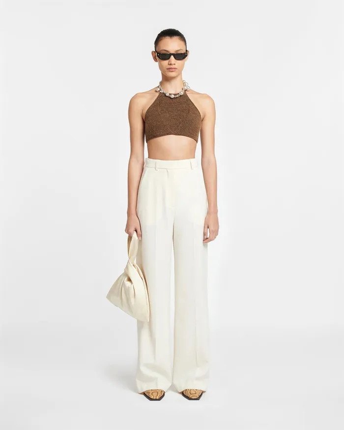 Nanushka Bottoms Women Lanai Tailored Cady Pants Creme