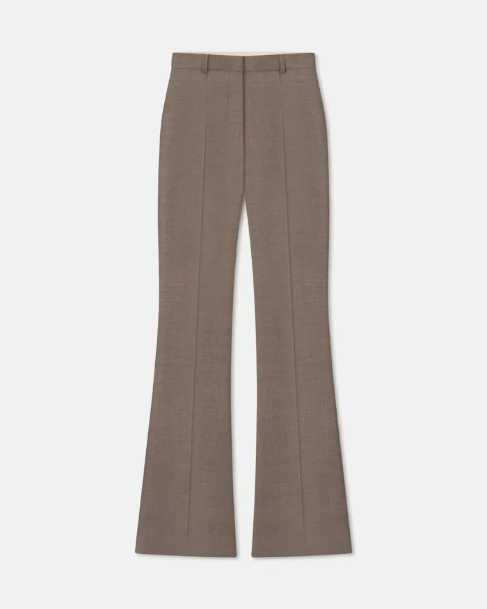 Nanushka Bottoms Women Leena Heritage Wool Pants Latte