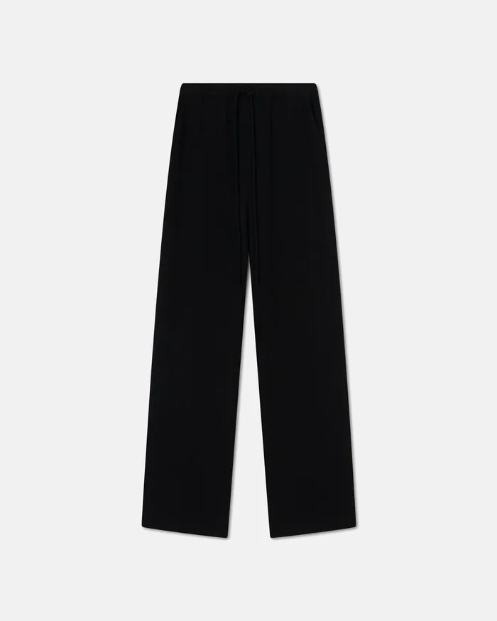 Nanushka Bottoms Women Polyka Sale Boucl Crepe Pants Black