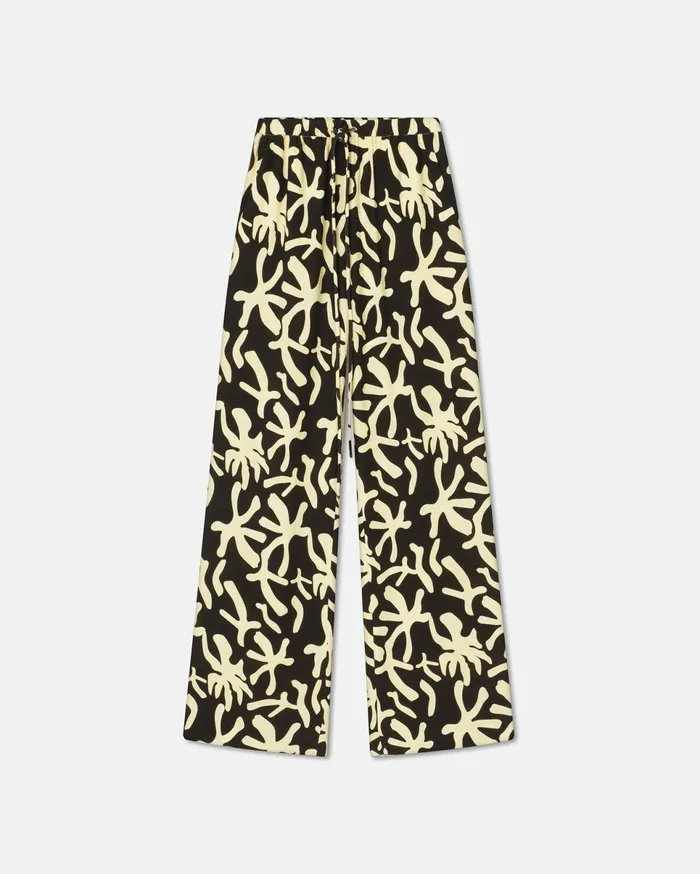 Nanushka Bottoms Women Polyka Sale Printed Crepe Pants Reef