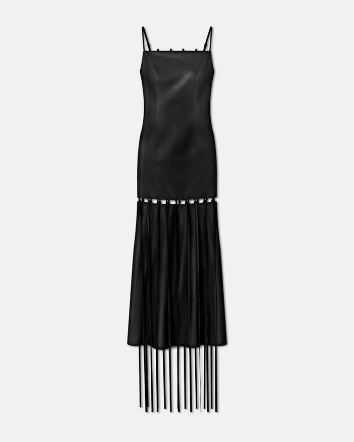 Nanushka Dresses Women Clary Okobor AltLeather Maxi Dress Black
