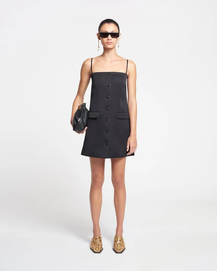 Nanushka Dresses Women Jenthe Tailored TechSatin Mini Dress Black