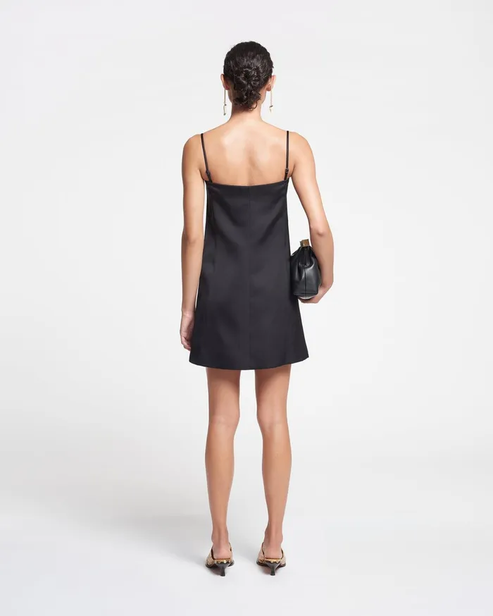 Nanushka Dresses Women Jenthe Tailored TechSatin Mini Dress Black