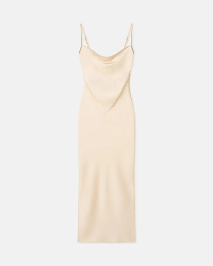 Nanushka Dresses Women Macia Slip Satin Dress Creme