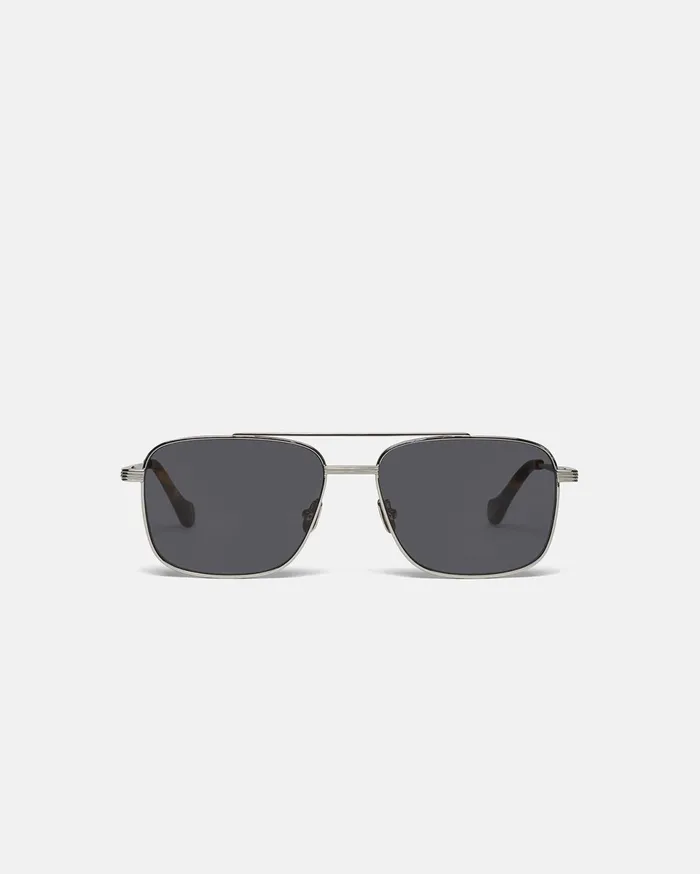 Nanushka Eyewear MenWomen Sare Metal Aviator Sunglasses Silver