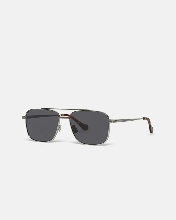 Nanushka Eyewear MenWomen Sare Metal Aviator Sunglasses Silver